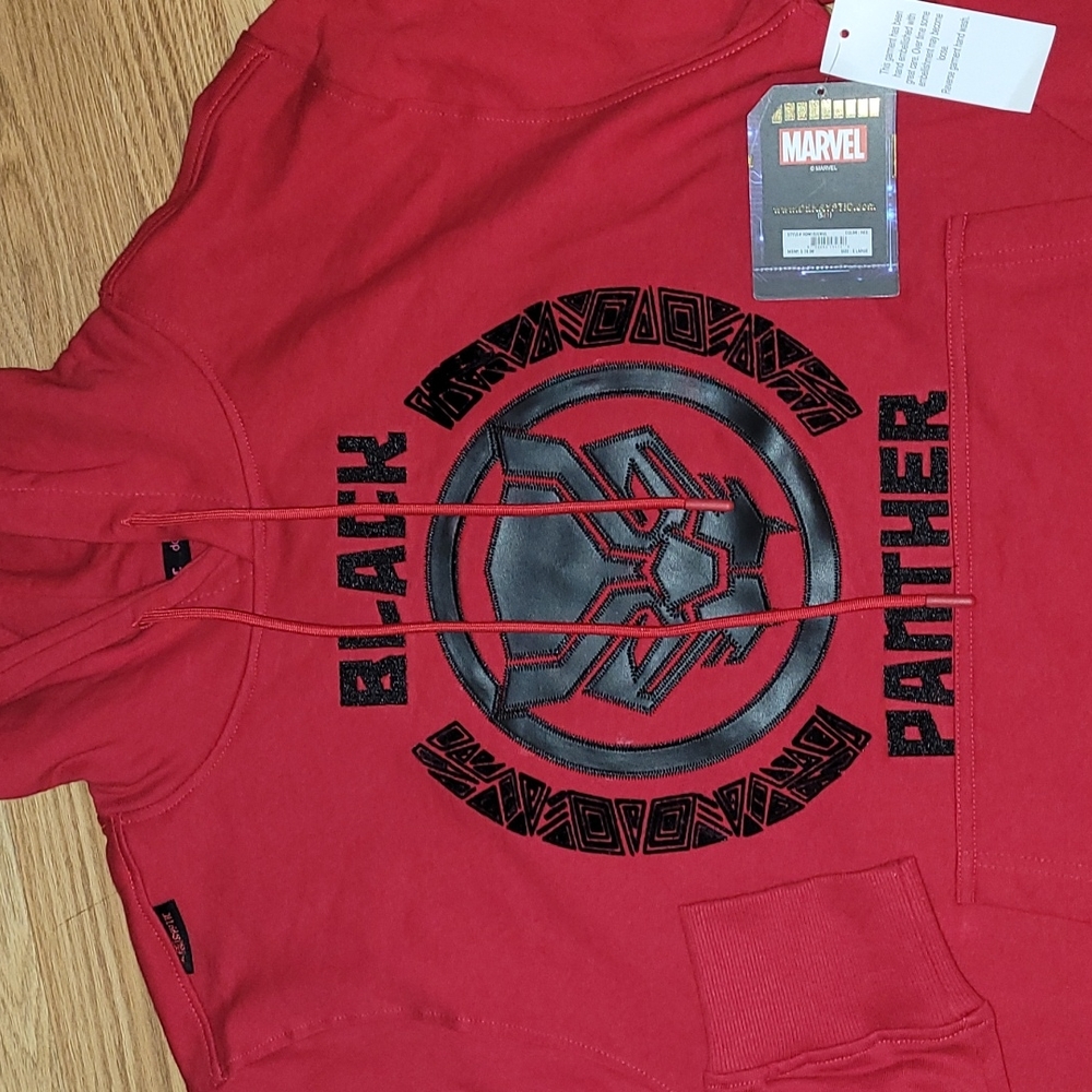 New Black Panther embroidered and textured hoody a de-KRYTIC/MARVEL Collabo... - Picture 3 of 8